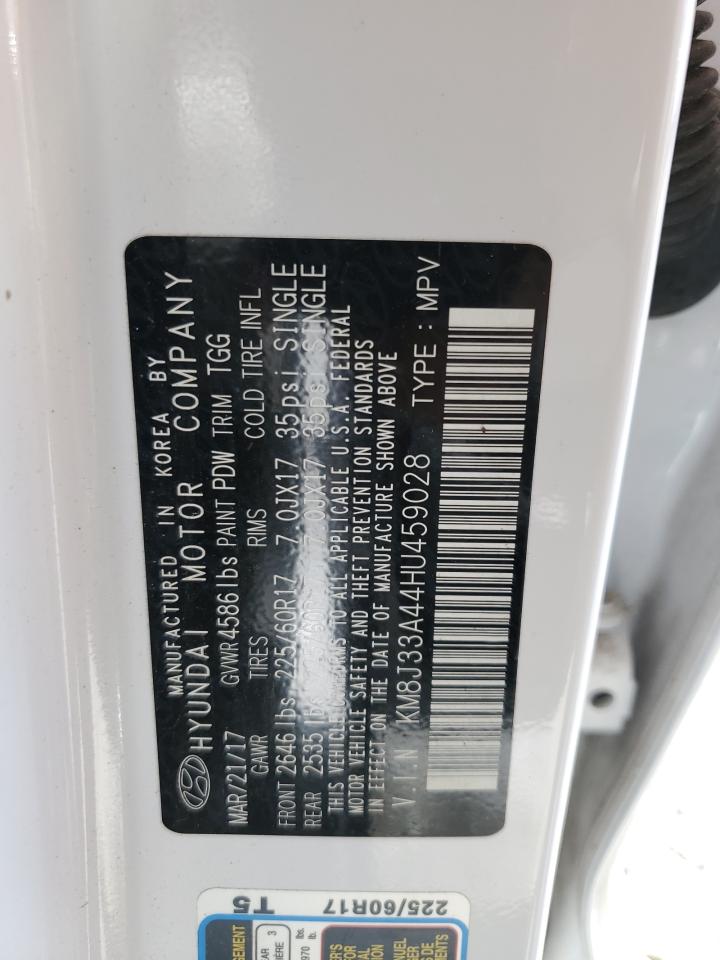 KM8J33A44HU459028 2017 Hyundai Tucson Limited