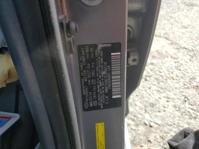 2014 Hyundai Accent Gls VIN: KMHCT4AE7EU696518 Lot: 55917774