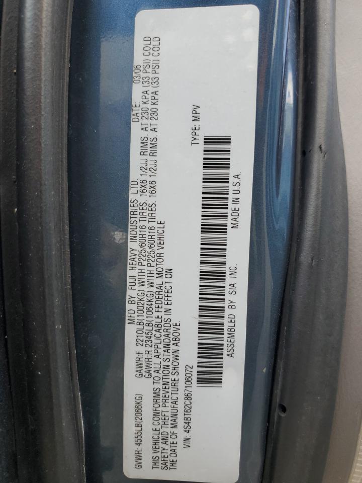 4S4BT62C867106072 2006 Subaru Baja Sport