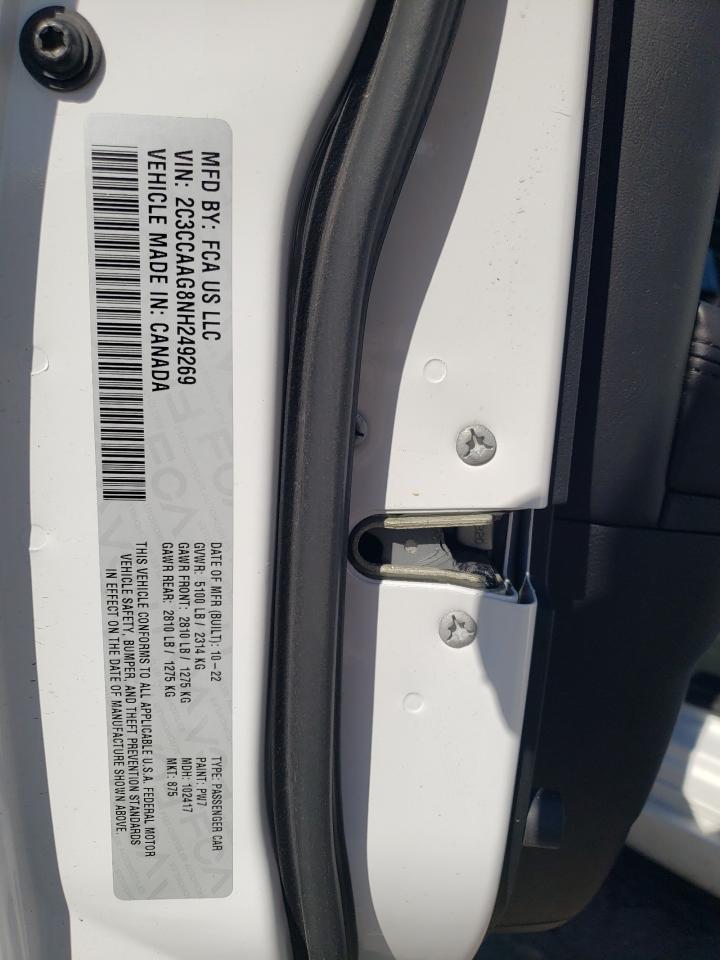 2C3CCAAG8NH249269 2022 Chrysler 300 Touring