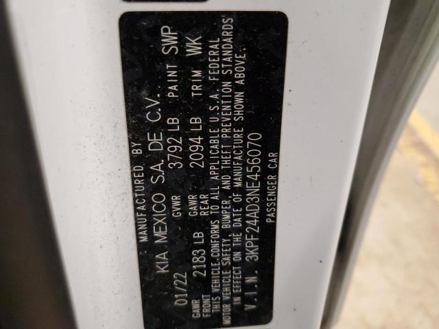2022 KIA FORTE FE - 3KPF24AD3NE456070