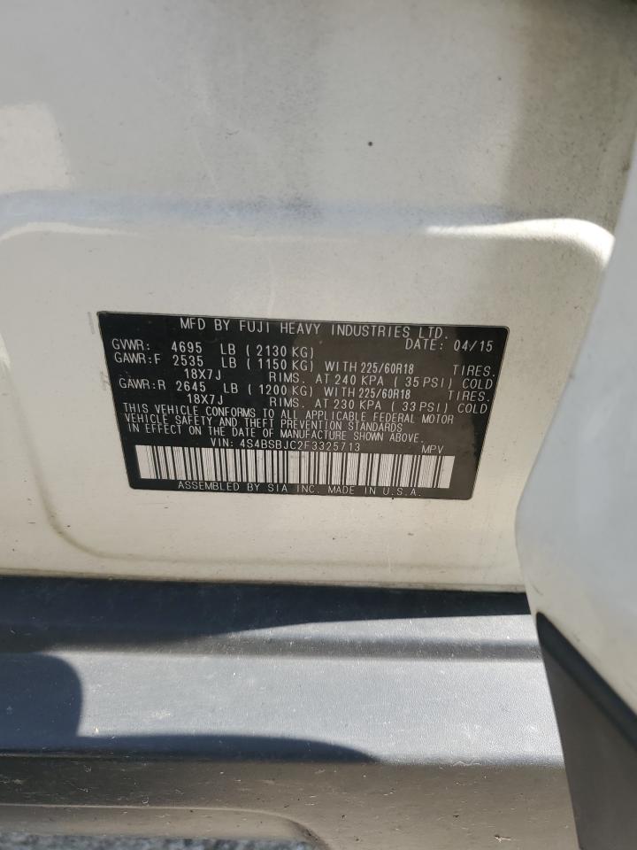 4S4BSBJC2F3325713 2015 Subaru Outback 2.5I Limited