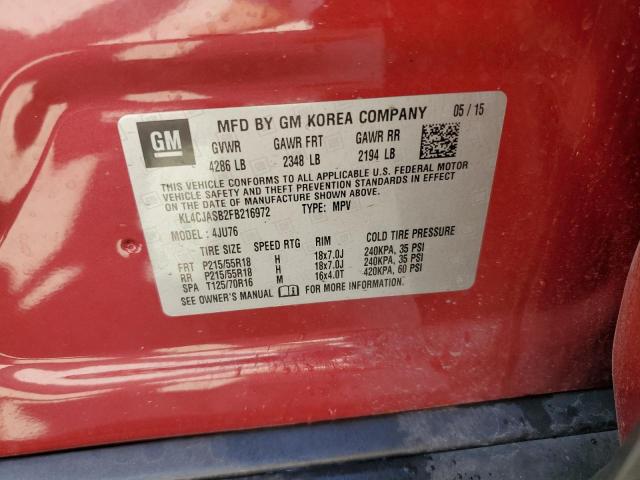 2015 Buick Encore VIN: KL4CJASB2FB216972 Lot: 56119694