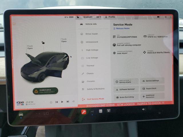 5YJYGDEE3MF131666 Tesla Model Y  9