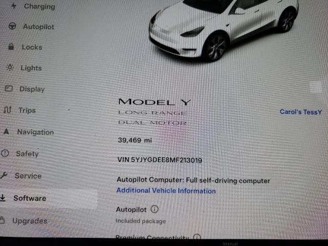 2021 Tesla Model Y VIN: 5YJYGDEE8MF213019 Lot: 54881044