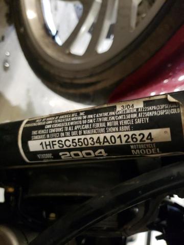2004 HONDA VTX1300 C 1HFSC55034A012624