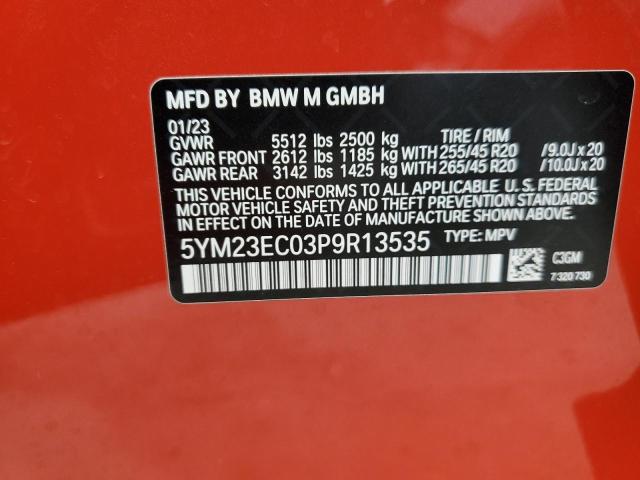 2023 BMW X4 M 5YM23EC03P9R13535