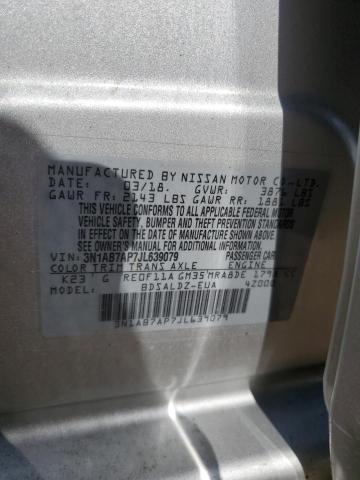 2018 NISSAN SENTRA S - 3N1AB7AP7JL639079