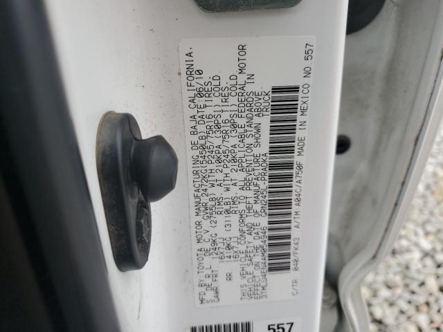 2010 Toyota Tacoma Double Cab VIN: 3TMLU4EN4AM054946 Lot: 54161264