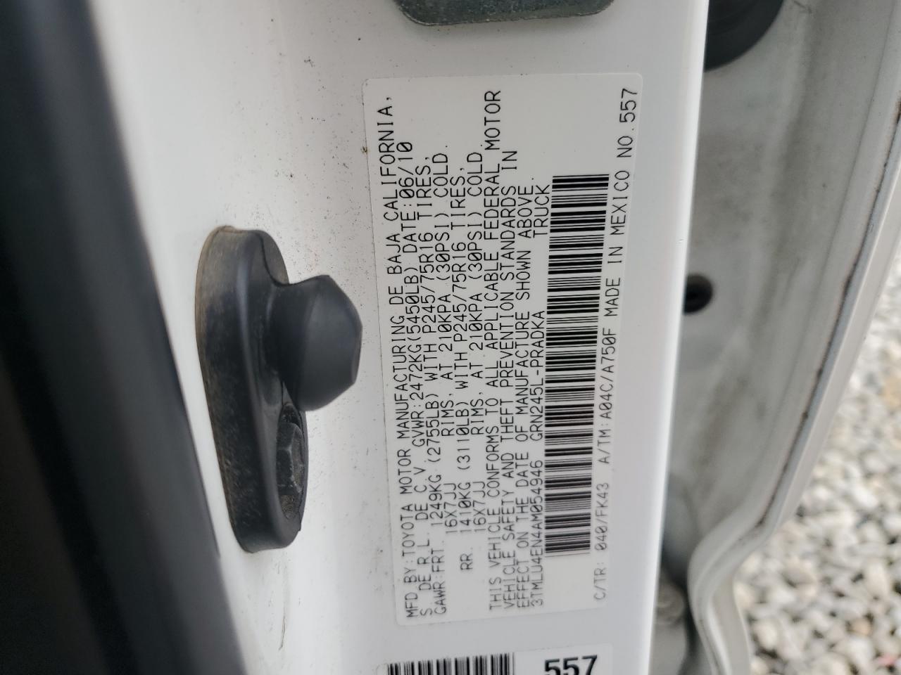 3TMLU4EN4AM054946 2010 Toyota Tacoma Double Cab