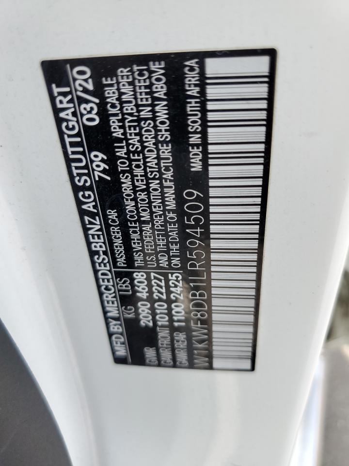 W1KWF8DB1LR594509 2020 Mercedes-Benz C 300