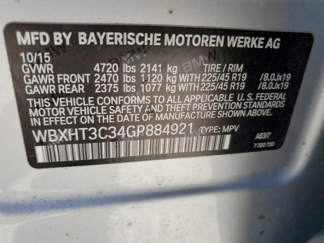 VIN WBXHT3C34GP884921 2016 BMW X1, Xdrive28I no.12