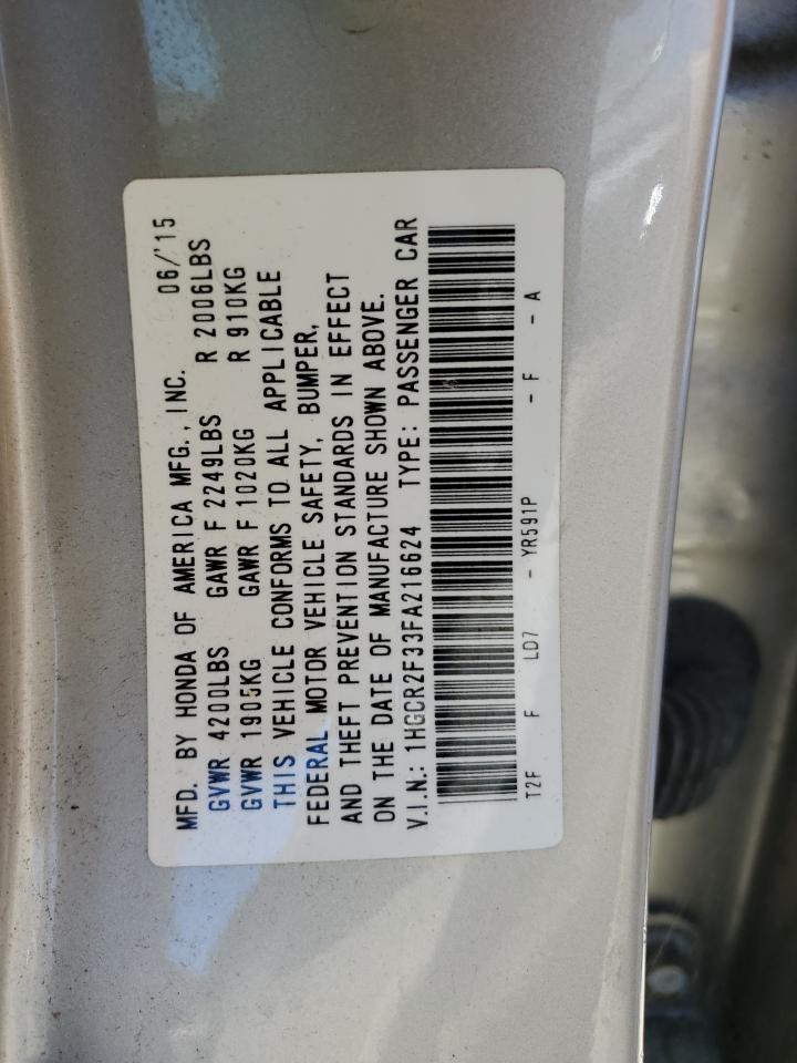 1HGCR2F33FA216624 2015 Honda Accord Lx