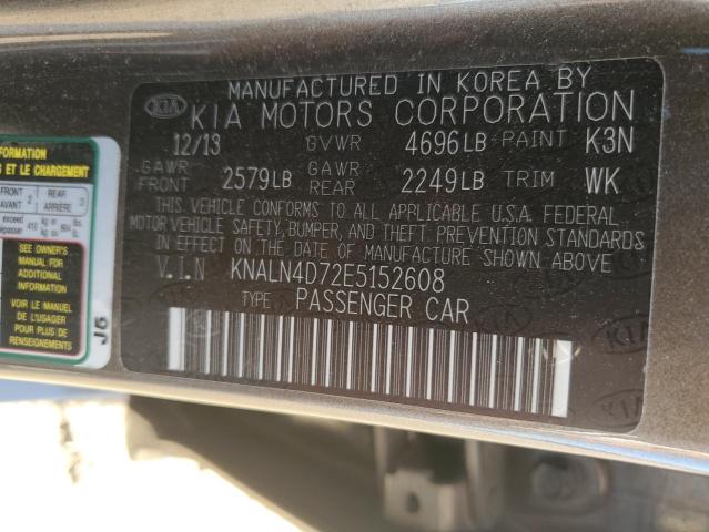 2014 Kia Cadenza Premium VIN: KNALN4D72E5152608 Lot: 55366954