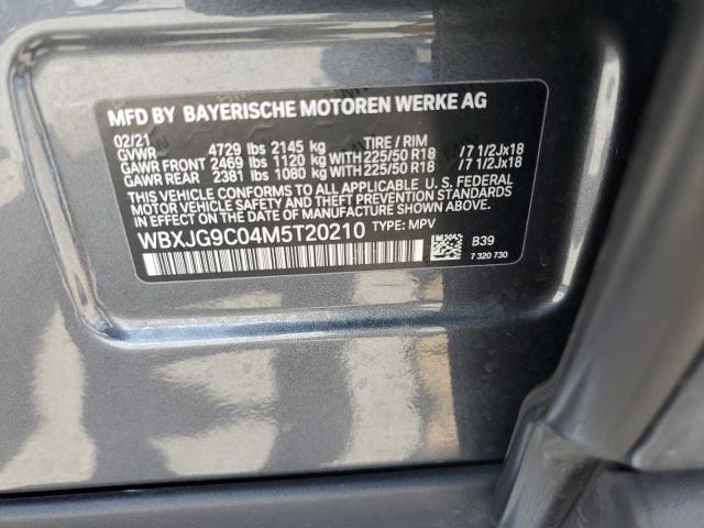 2021 BMW X1 xDrive28I VIN: WBXJG9C04M5T20210 Lot: 52920324