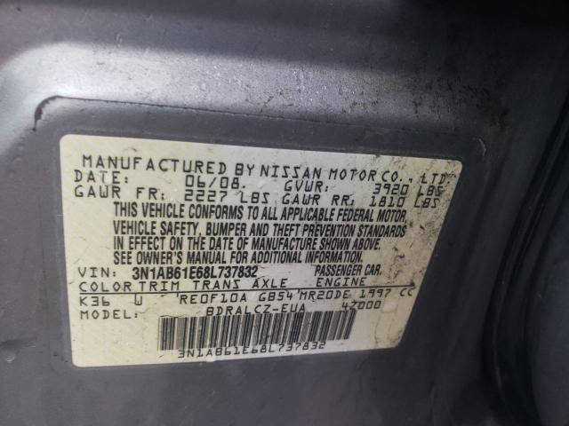 2008 Nissan Sentra 2.0 VIN: 3N1AB61E68L737832 Lot: 55234804