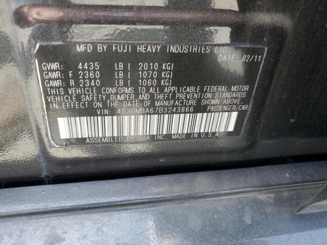 2011 Subaru Legacy 2.5I VIN: 4S3BMBA67B3243866 Lot: 55769764