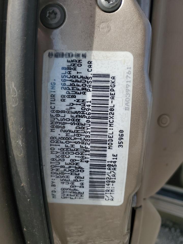 4T1BF28B3YU066941 2000 Toyota Avalon Xl