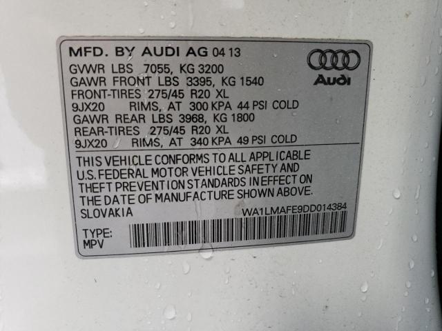 2013 Audi Q7 Premium Plus VIN: WA1LMAFE9DD014384 Lot: 54911934