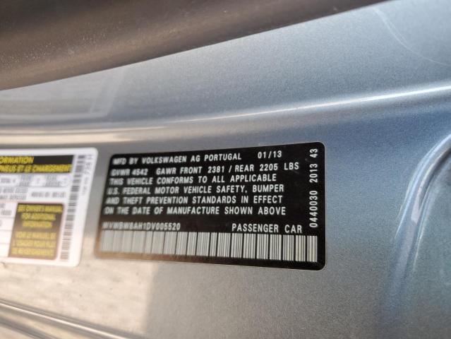 2013 Volkswagen Eos Komfort VIN: WVWBW8AH1DV005520 Lot: 56126594