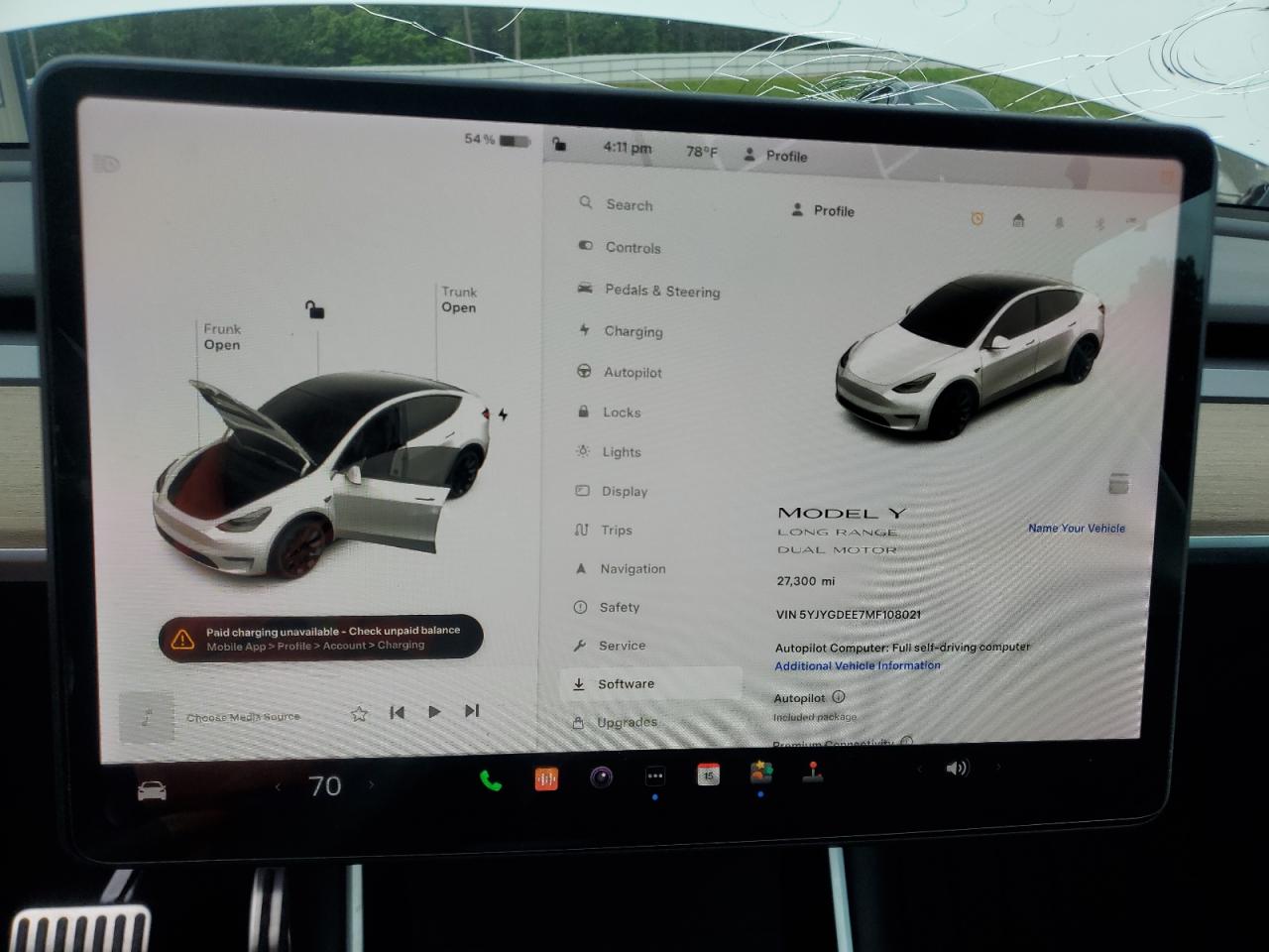 5YJYGDEE7MF108021 2021 Tesla Model Y