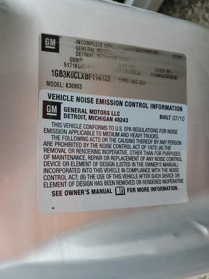 1GB3K0CLXBF114122 2011 Chevrolet Silverado K3500 Lt