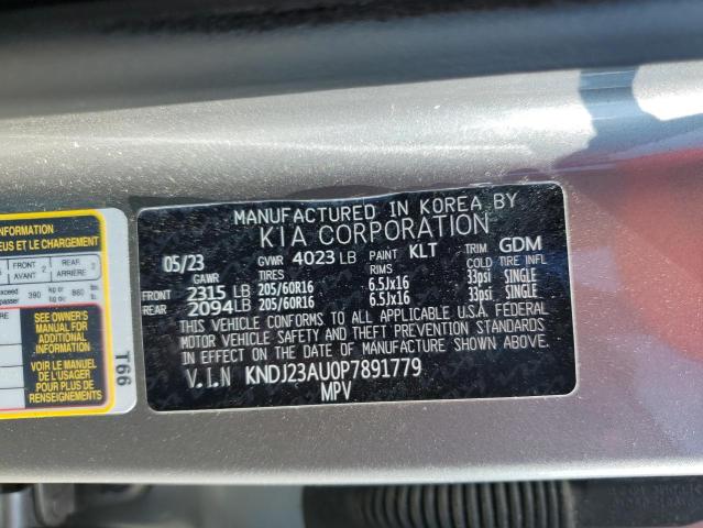 2023 Kia Soul Lx VIN: KNDJ23AU0P7891779 Lot: 55595174