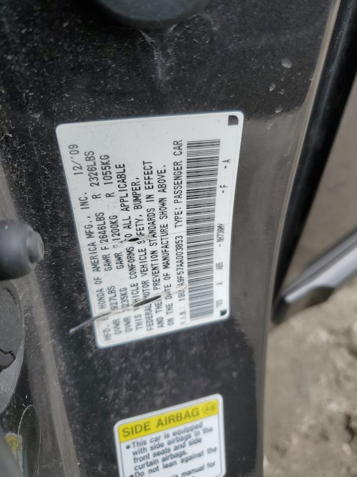 19UUA9F57AA003853 2010 Acura Tl