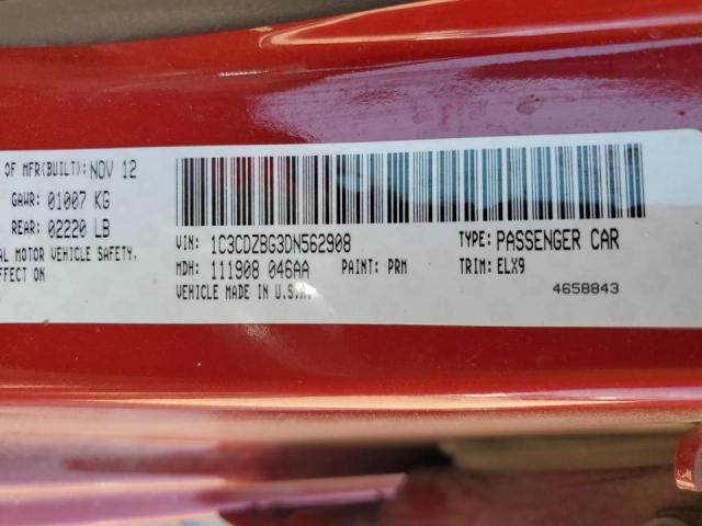 2013 Dodge Avenger R/T VIN: 1C3CDZBG3DN562908 Lot: 55386374