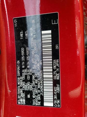 2022 Lexus Rx 350 VIN: JTJHZMDA4N2058835 Lot: 54912594