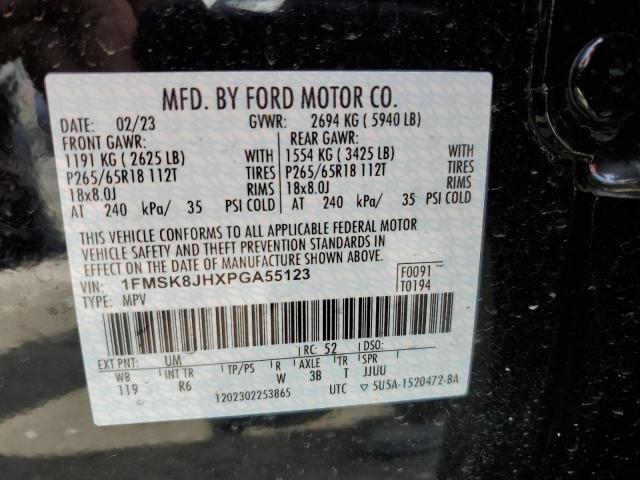 2023 Ford Explorer Timberline VIN: 1FMSK8JHXPGA55123 Lot: 54259554