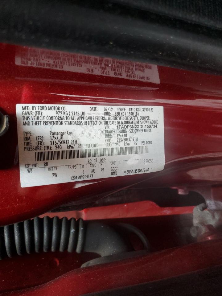 1FADP3N2XDL150734 2013 Ford Focus Titanium