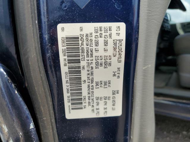 2006 Dodge Grand Caravan Sxt VIN: 2D4GP44LX6R816723 Lot: 54333924