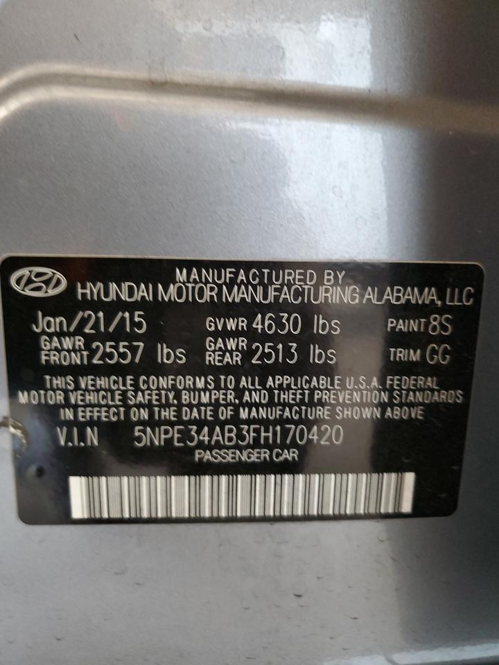 5NPE34AB3FH170420 2015 Hyundai Sonata Sport