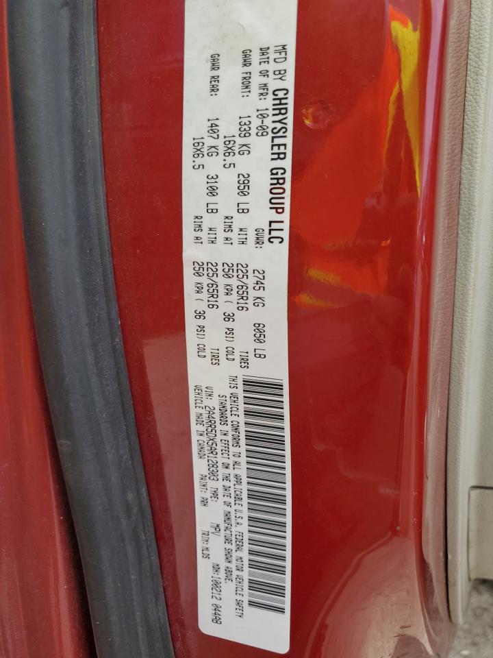 2A4RR5DX5AR128303 2010 Chrysler Town & Country Touring