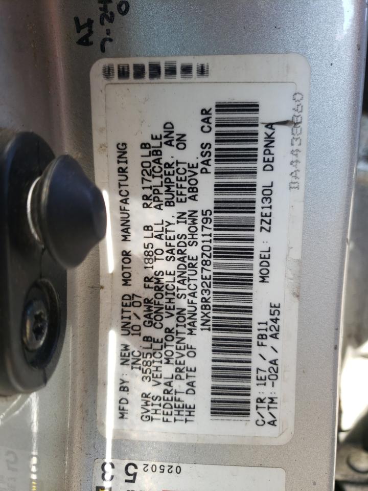 Lot #2554260010 2008 TOYOTA COROLLA CE