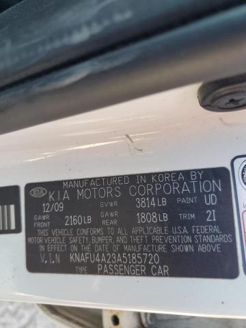 2010 Kia Forte Ex VIN: KNAFU4A23A5185720 Lot: 53161684