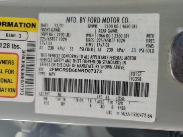 2022 FORD BRONCO SPO - 3FMCR9B60NRD07373
