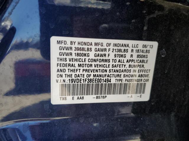 VIN 19VDE1F38EE001494 2014 Acura ILX, 20 no.13