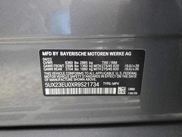 2024 BMW X5 xDrive40I VIN: 5UX23EU0XR9S21734 Lot: 53253454