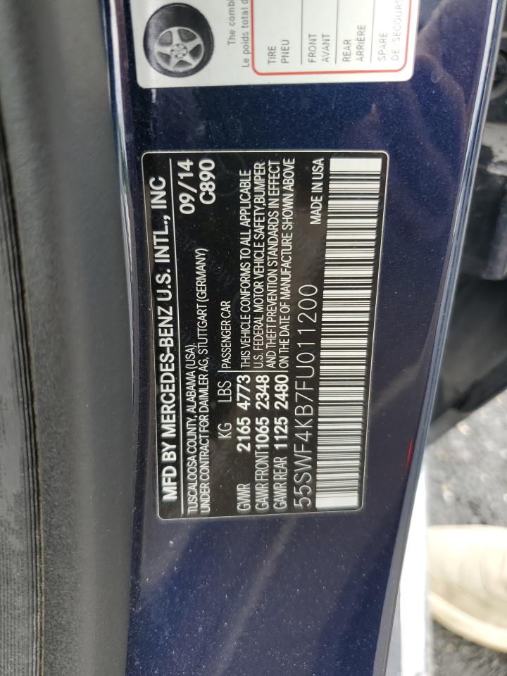 55SWF4KB7FU011200 2015 Mercedes-Benz C 300 4Matic