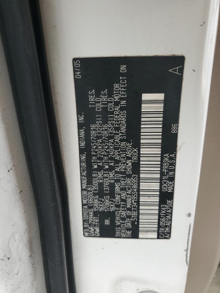 5TBET34195S486953 2005 Toyota Tundra Double Cab Sr5