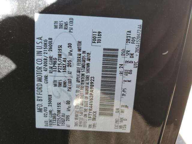 2003 Ford Ranger Super Cab VIN: 1FTYR44V63PA98923 Lot: 56340504