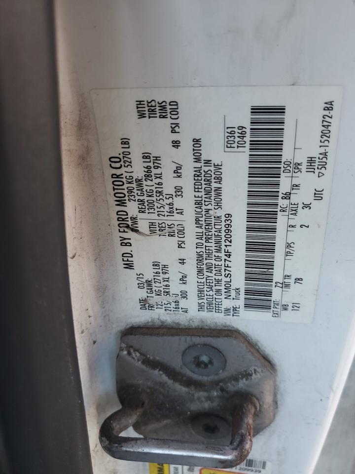 NM0LS7F74F1209939 2015 Ford Transit Connect Xlt