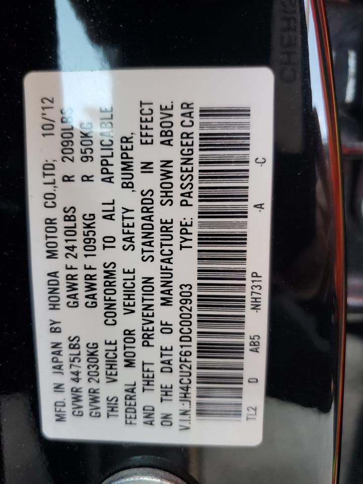 JH4CU2F61DC002903 2013 Acura Tsx Tech