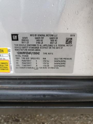 2015 CHEVROLET TRAVERSE L - 1GNKRFED4FJ189842