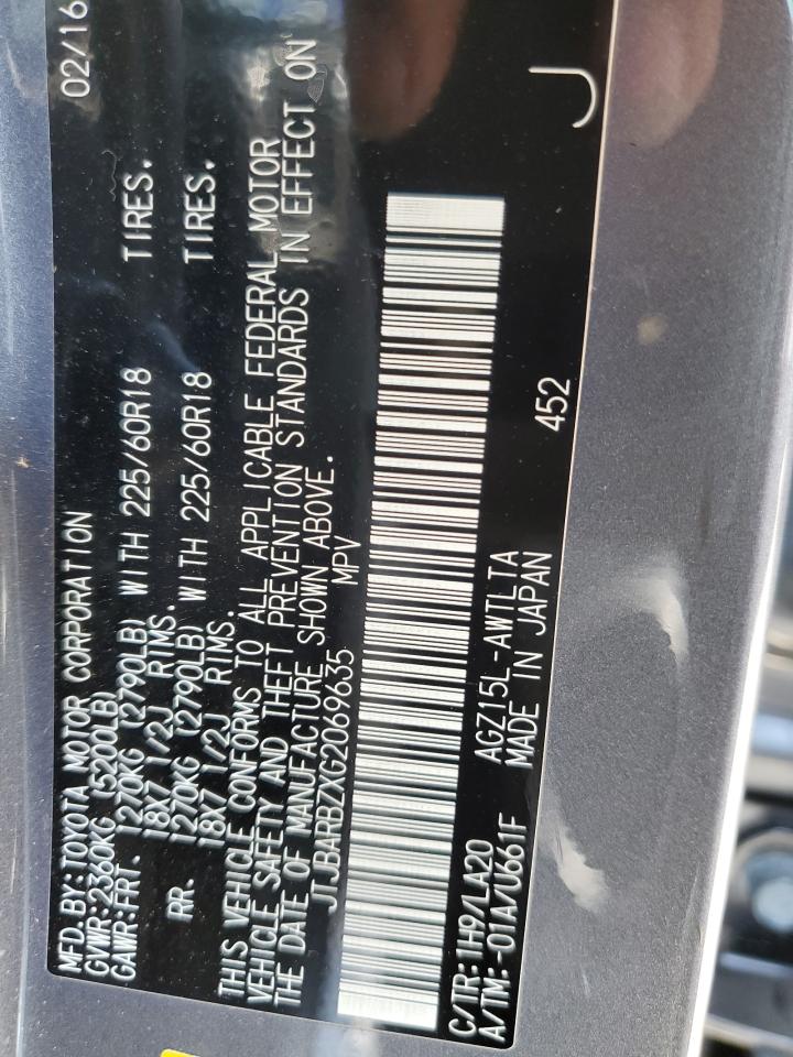 JTJBARBZXG2069635 2016 Lexus Nx 200T Base