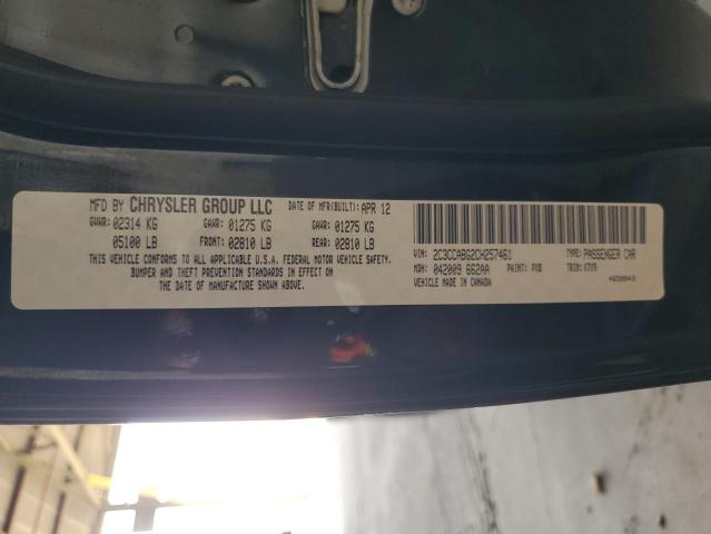 2012 Chrysler 300 S VIN: 2C3CCABG2CH257461 Lot: 56277054