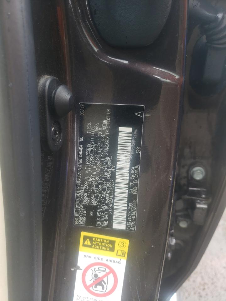 2T2ZK1BA4DC089852 2013 Lexus Rx 350