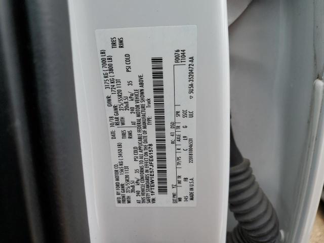 2018 Ford F150 Supercrew VIN: 1FTEW1E57JFE61578 Lot: 55558884